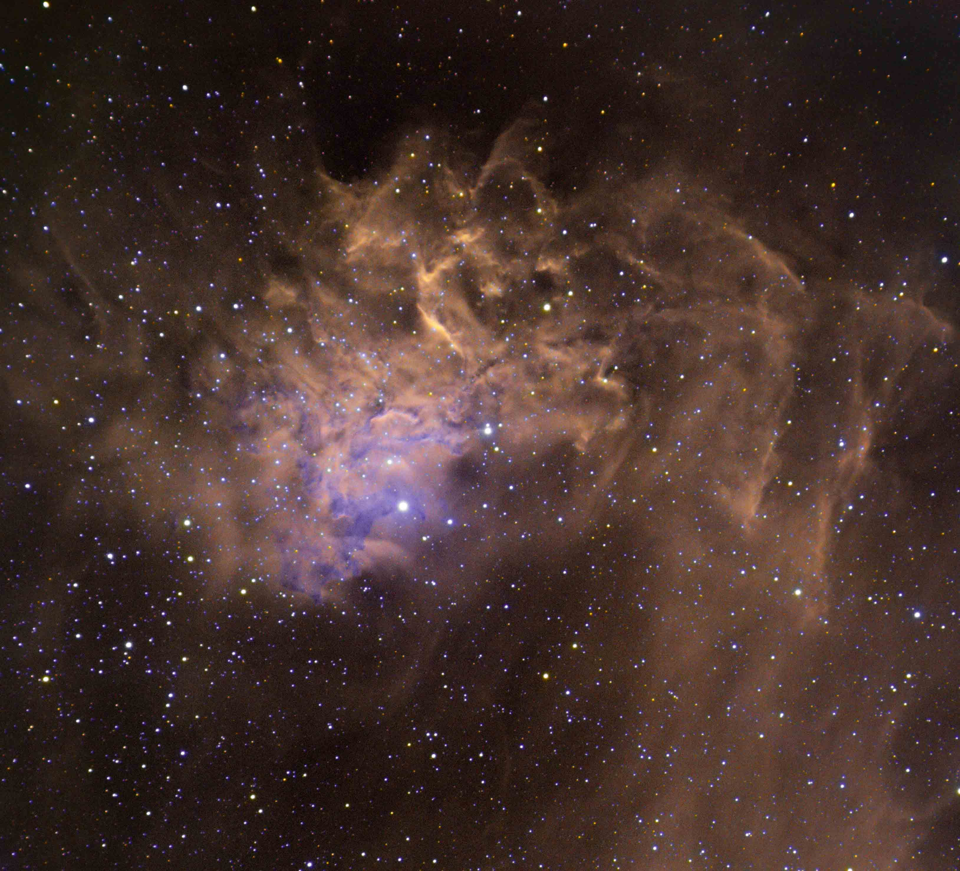 The Flaming Star nebula