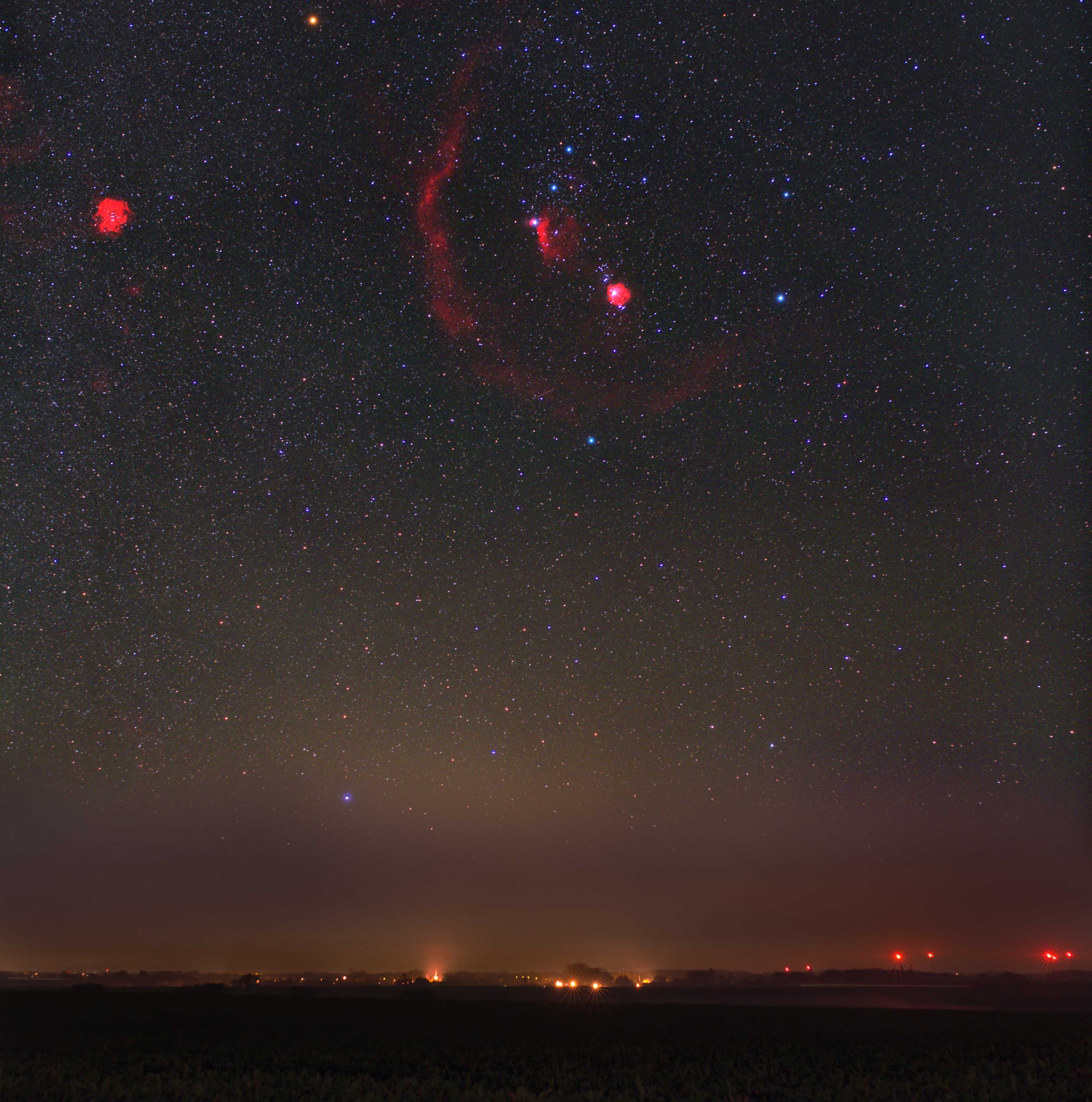 Rise of Orion above Saint-Géry / Gentinnes