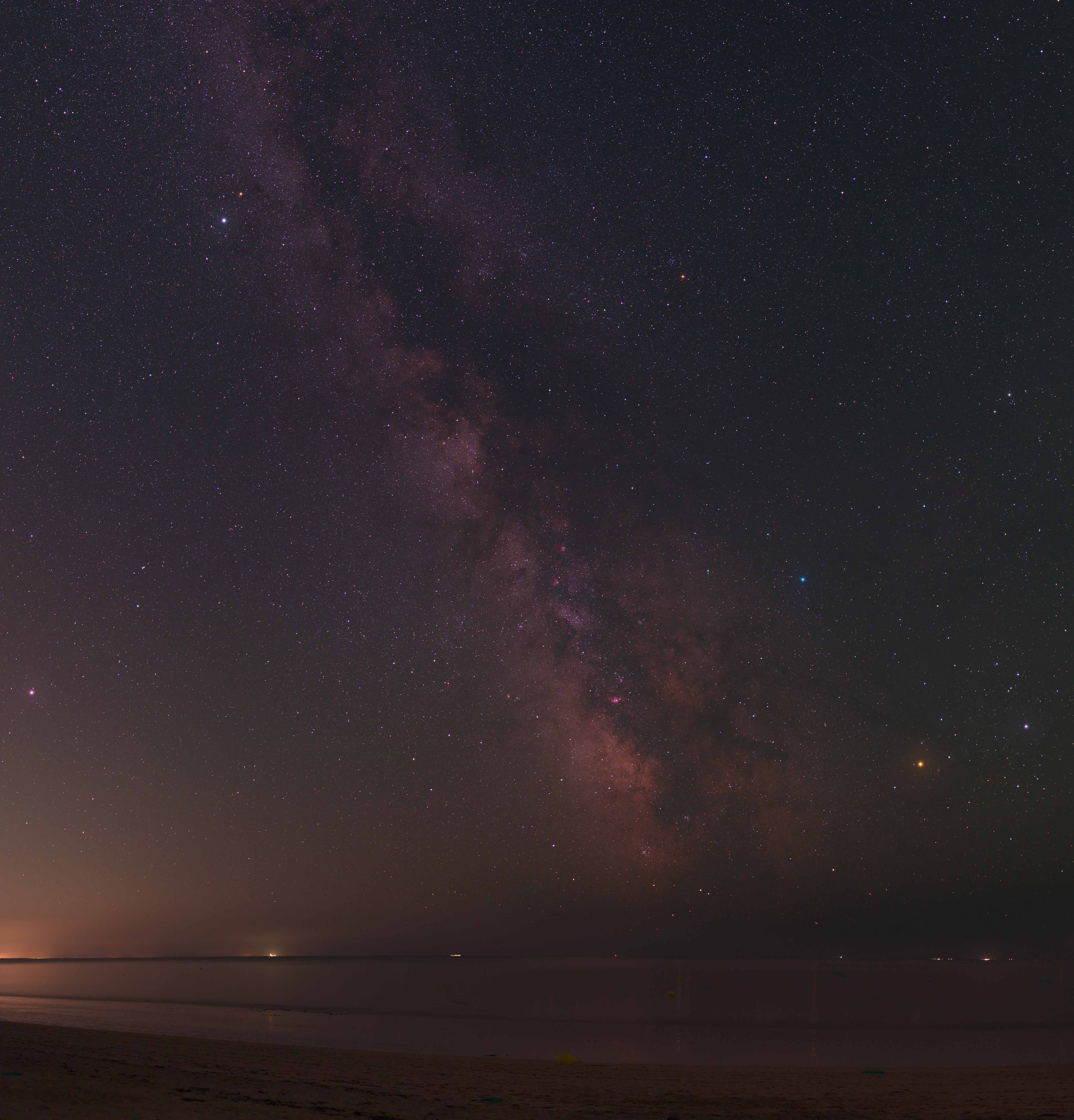 Panorama of Milky Way at Morbihan