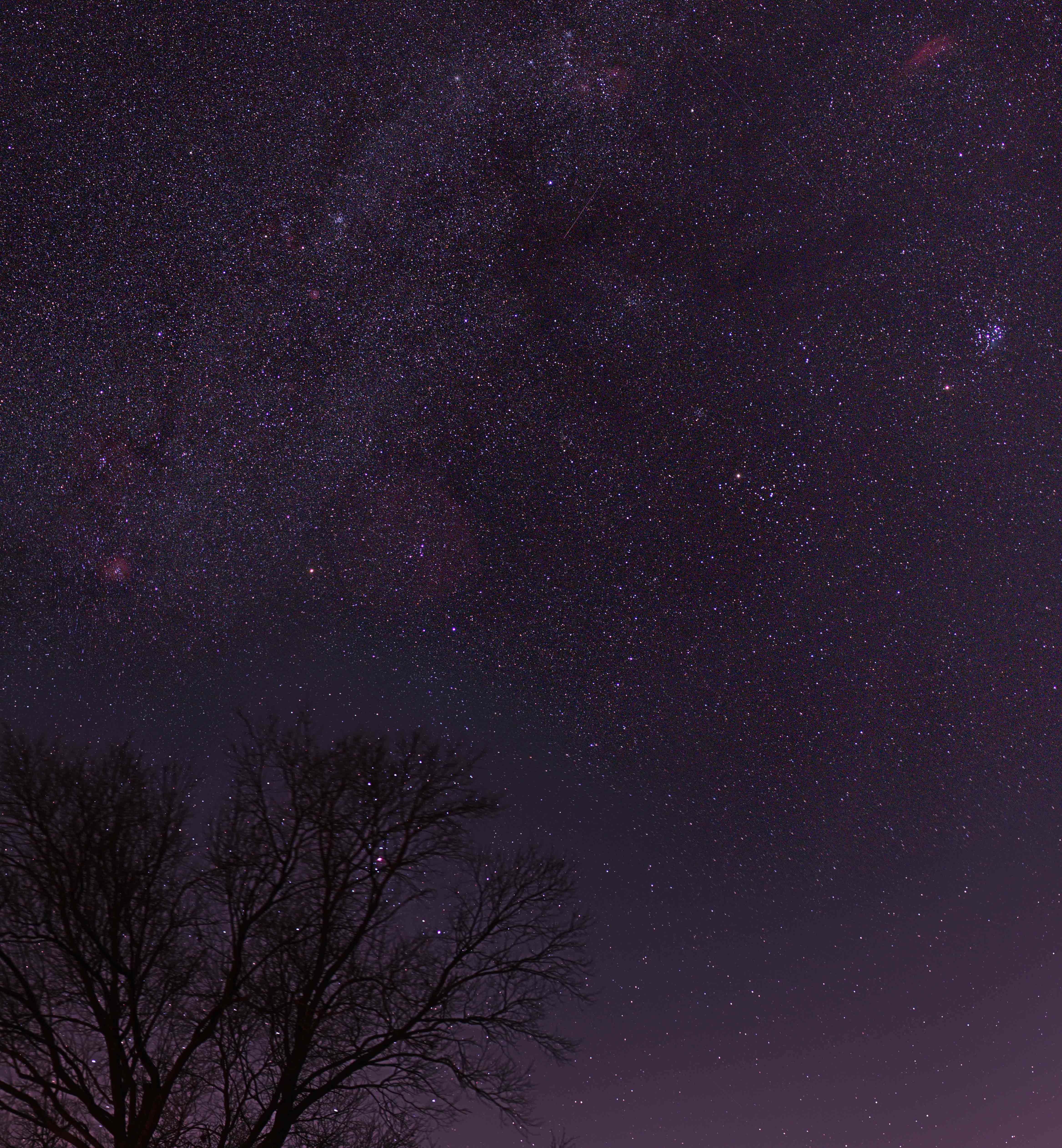 The Milky Way with Mars & Pleïades conjunction